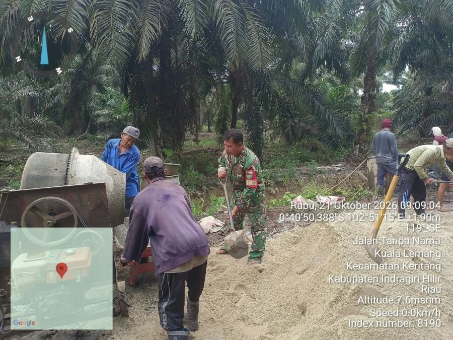 Semenisasi Jalan 1.000 Meter di Kuala Lemang Berlanjut, TMMD ke-130 Perkuat Akses Warga