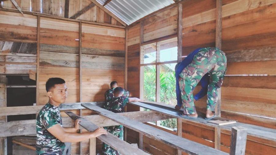 Sentuh Angka 65 Persen, Pembangunan RTLH Bapak Dedi di Desa Pangkalan Terap Kian Dekati Selesai