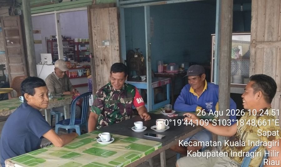 Serda Ali B. Harahap Sambangi Warga Sapat, Komsos Jadi Sarana Dekatkan Babinsa dan Rakyat