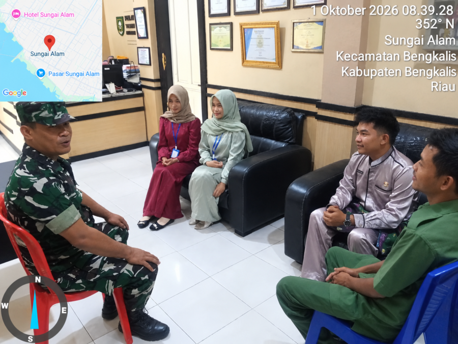 Serda Asnawi melaksanakan kegiatan komsos kampung Pancasila di desa Kuala Alam