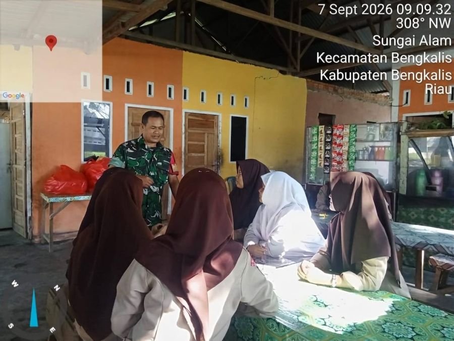 Serda Asnawi melaksanakan Komsos Kampung Pancasila di desa Kuala Alam