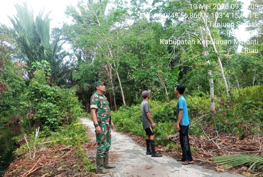 Serda Dedi Bersama Masyarakat Tanjung samak melancarkan kegiatan Patroli