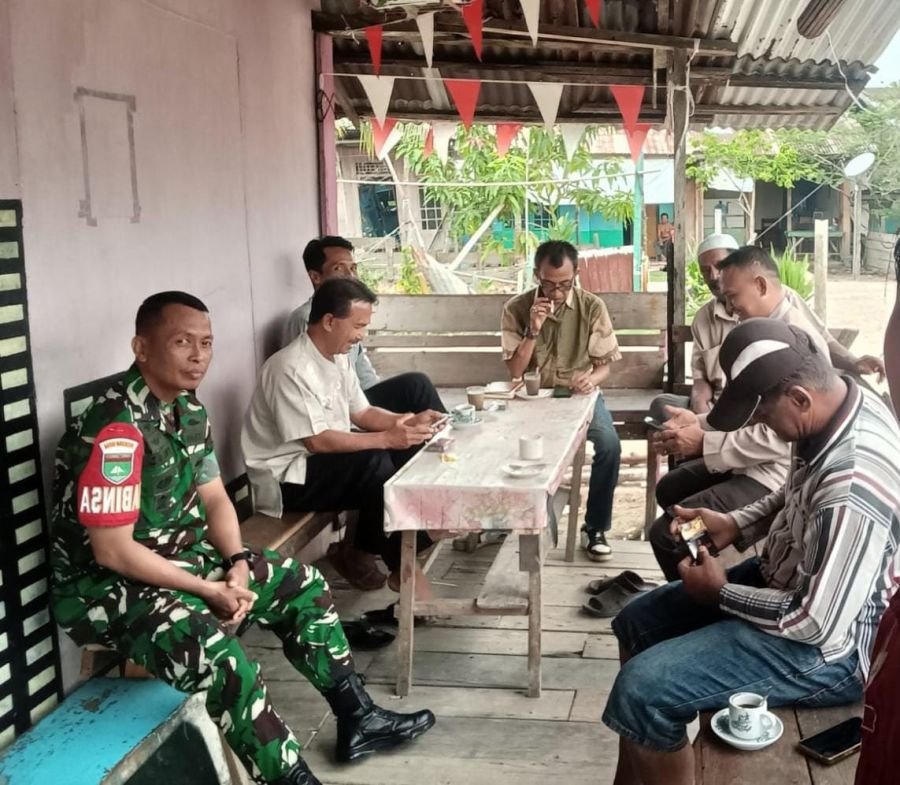 Serda M. Tahir Laksanakan Komsos dan Pengawasan SDM Bersama Warga Desa Sungai Terab