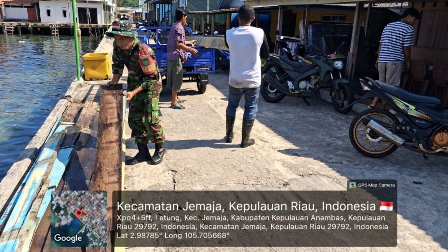 Serda R. Hutabarat Dukung Kegiatan Gotong Royong di Kelurahan Letung