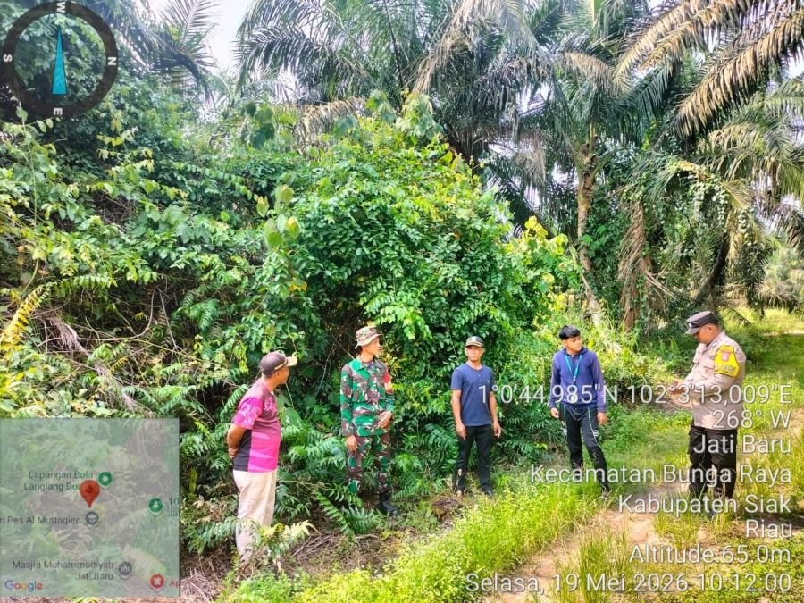 Serda Ratno Pimpin Patroli Terpadu, Kampung Jatibaru Nihil Asap dan Titik Api