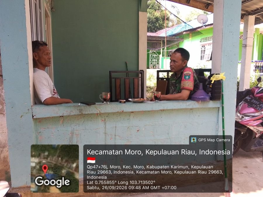 Serka D. Girsang Perkuat Silaturahmi dengan Kepala Desa Pauh
