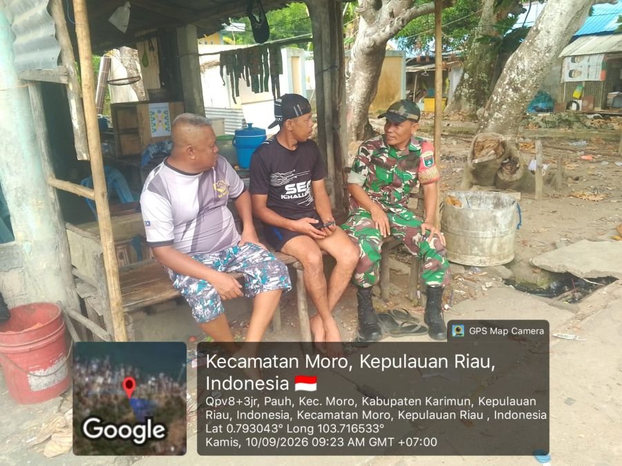 Serka D. Girsang Temui Nelayan Pauh, Perkuat Komunikasi dan Pantau Kondisi Warga