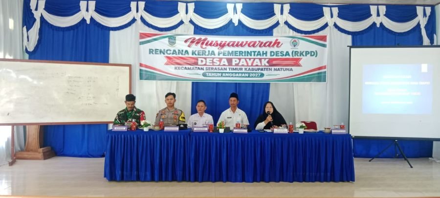 Babinsa Koramil 06/Serasan Kawal Penyusunan RKPDes Payak Tahun 2027