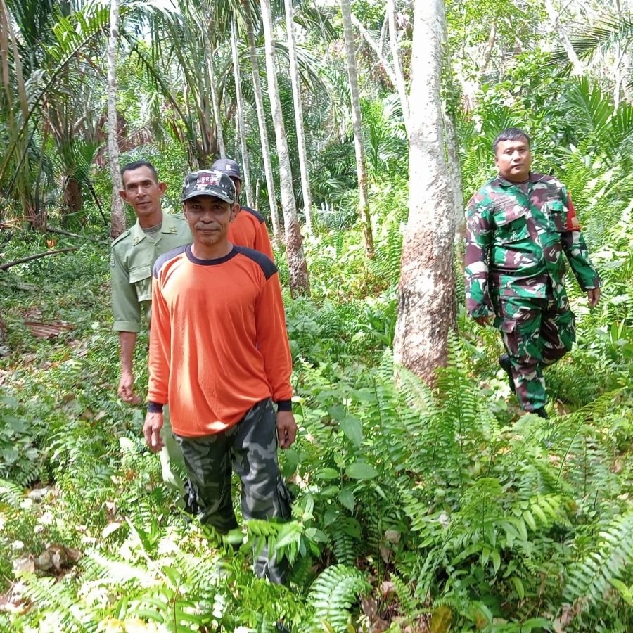 Serka Heru Bujono Laksanakan Patroli Karhutla di desa binaan