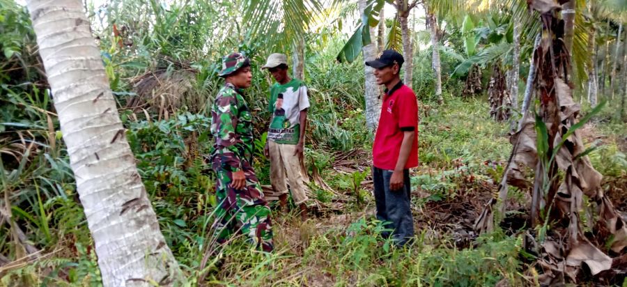 Serka Maihasan Jaga Tapal Batas Benteng Barat, Sosialisasi Karhutla Cegah Bencana