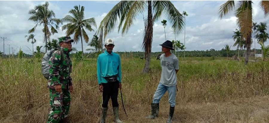 Serka Maihasan Sisir Tapal Batas Benteng, Pesan Tegas Jangan Bakar Hutan dan Lahan