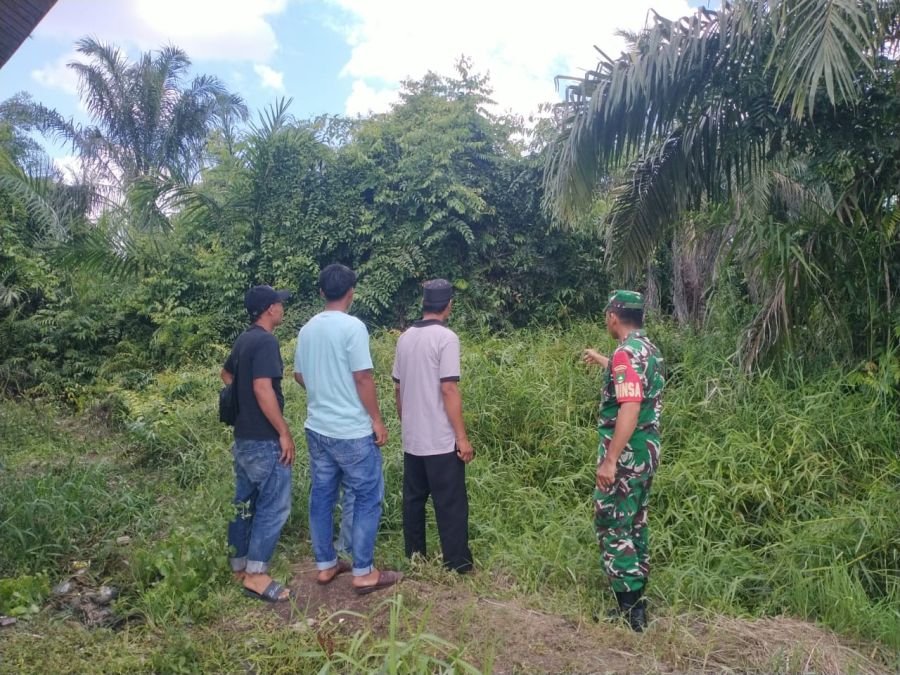 Serka Masri Babinsa 01/Tbh Pimpin Patroli Tapal Batas, Situasi Wilayah Tetap Aman