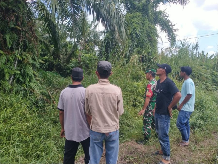 Serka Masri Babinsa 01/TBH Turun Lapangan, Warga Diingatkan Bahaya Karhutla