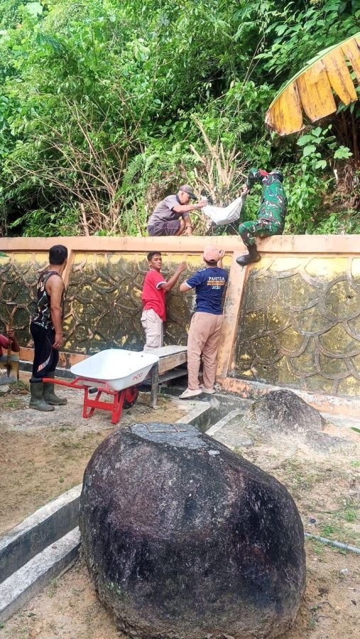 Serka Syamsuria Gerakkan Warga Goro Tempat Ibadah