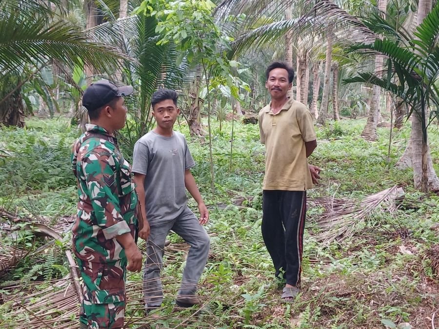 Serka Wisnu Cek Tapal Batas, Situasi Sungai Salak Tetap Kondusif