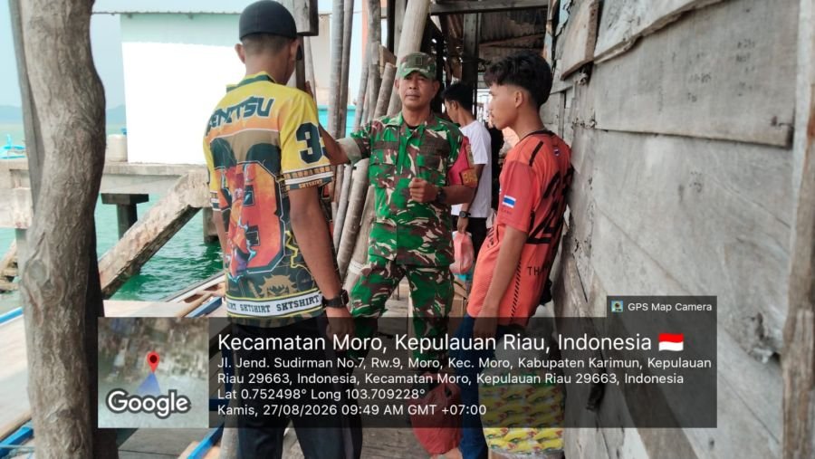 Serma M. Amin Ingatkan Warga Waspada Saat Menyeberang di Musim Angin Selatan