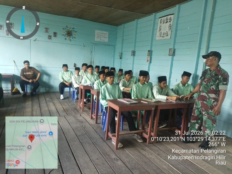 Serma Sugianto Gencarkan Sosialisasi Rekrutmen CABA CATA PK TNI AD di MA Nurul Wathan Pelangiran