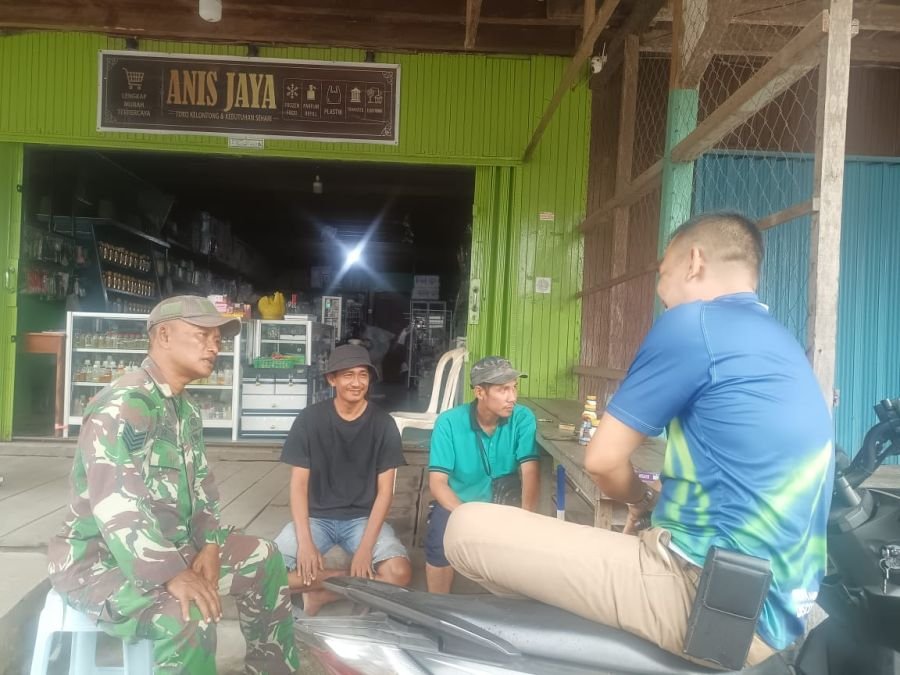 Serma Sugianto Peringatkan Warga Kelurahan Pelangiran, Jaga Lingkungan Tegaskan Larang Bakar Lahan