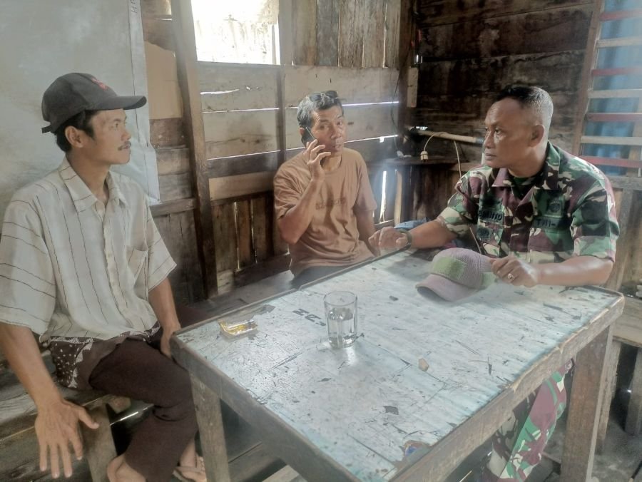 Serma Sugianto  Perkuat Kekompakan Warga Pelangiran, Agar Terciptanya situasi yang Aman dan kondusif