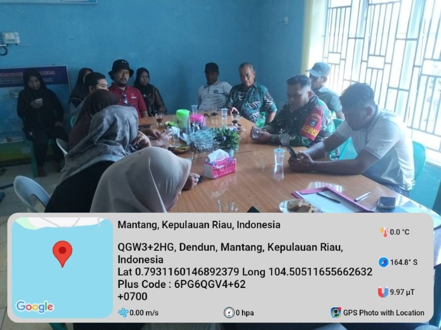 Sertu Aldestam Babinsa Desa Dendun Hadiri Rakor Pemeliharaan Sumur Bor dan Persiapan Turnamen Bola V