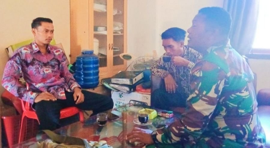 Sertu Alimuddin Harahap Melaksanakan Komsos