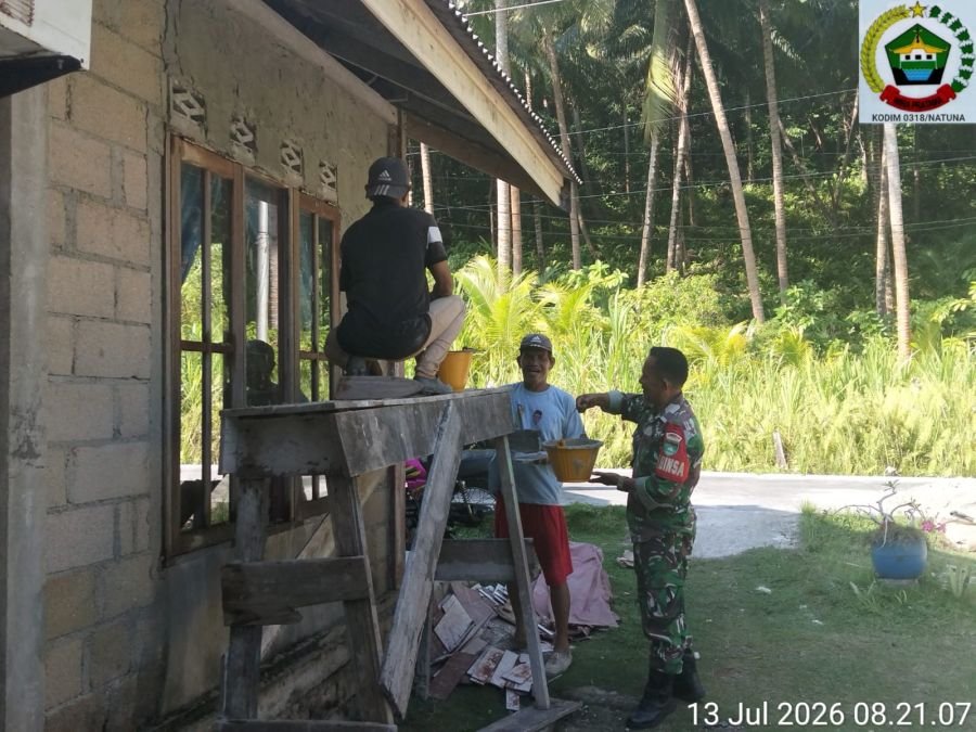 Babinsa Midai Perkuat Komunikasi Warga Demi Deteksi Dini Kondisi Wilayah