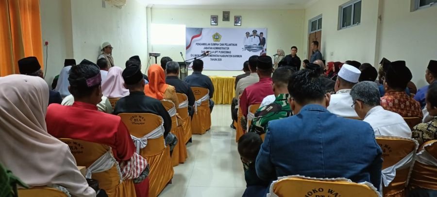 Sertu Faisal Hadiri Pelantikan Strategis Pejabat Pemkab Karimun