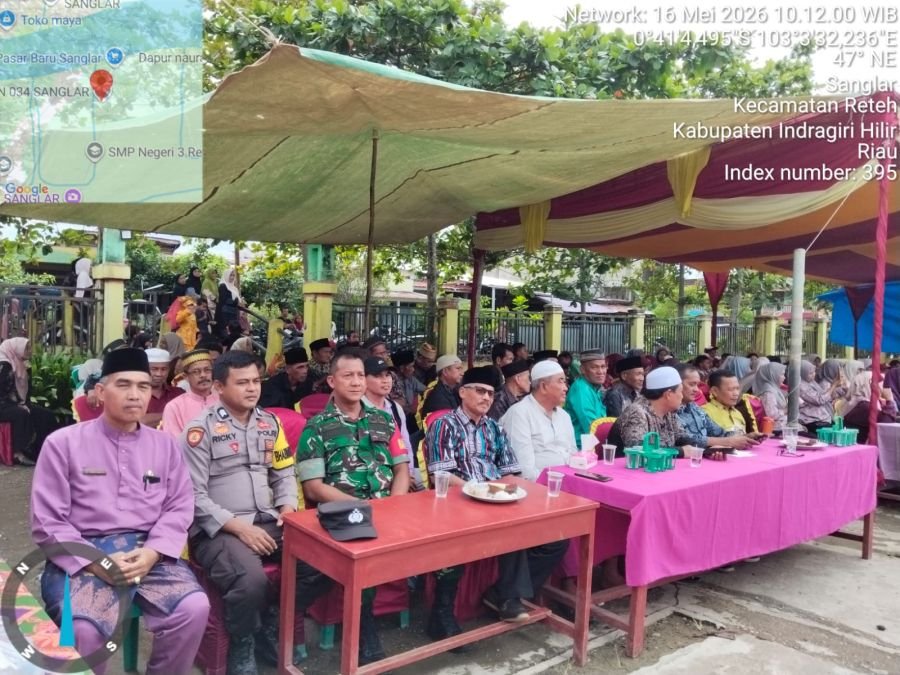 Sertu Johansah Hadiri Perpisahan SDN 034 Sanglar, Komsos dengan warga Makin Solid