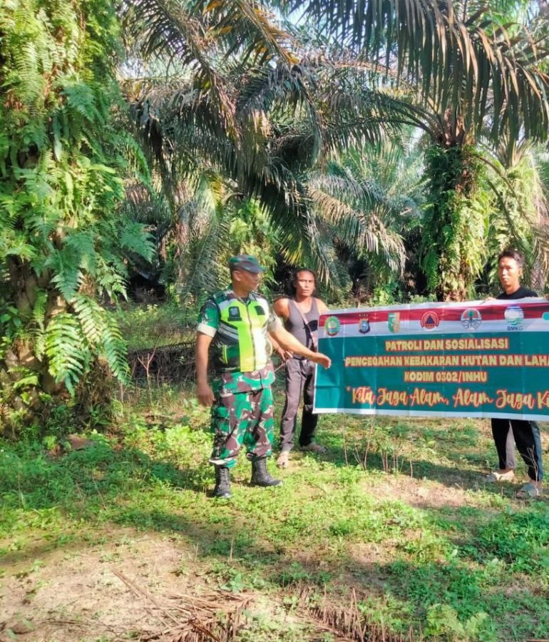 Sertu Juanda Ajak Warga Tingkatkan Kepedulian Cegah Kebakaran Hutan dan Lahan