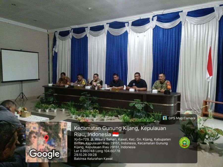Sertu Ronal Hengki Saputra Hadiri Rapat Pengamanan dan Ketertiban Hunian Pekerja