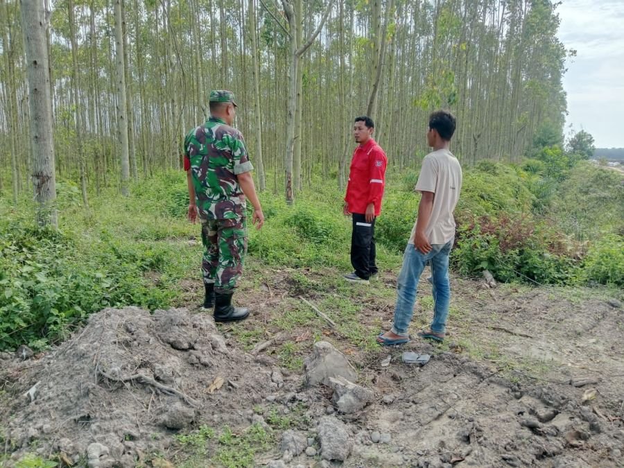 Sertu Sugiarto Pastikan Wilayah Rantau Bertuah Bebas Titik Api