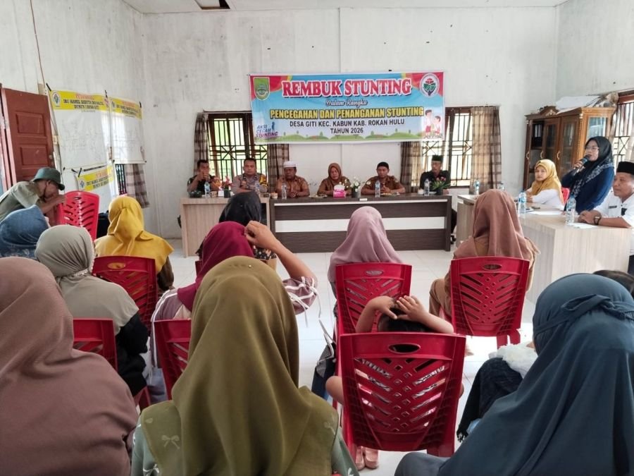 Sinergi Babinsa dan Pemerintah Desa Giti Gelar Rembuk Stunting demi Selamatkan Generasi Bangsa