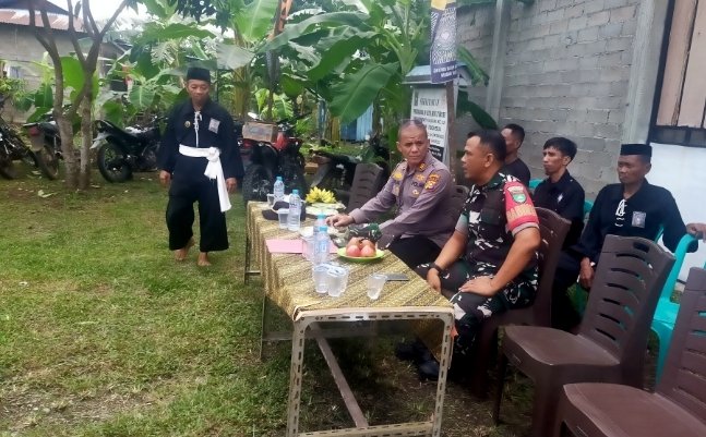 Sinergi Babinsa dan Polsek Bina Kader PAMTER PSHT Pulau Burung