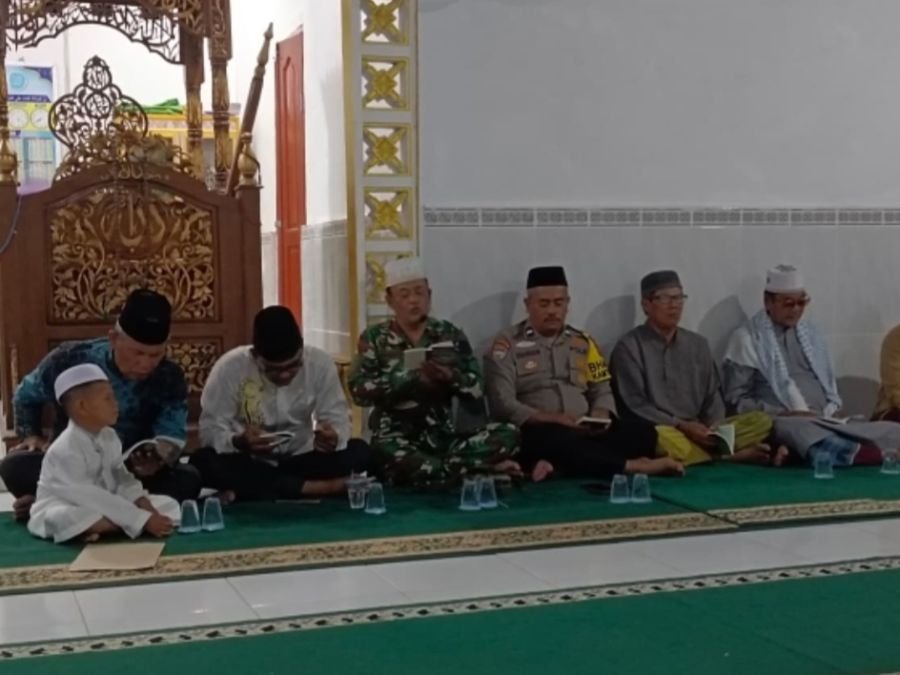 Sinergi Kecamatan Bangko, TNI, dan Polri Gelar Yasinan Sekaligus Sosialisasi Narkoba