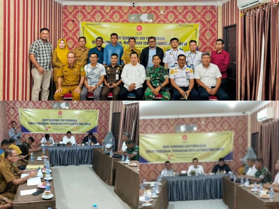 Sinergi Lintas Sektoral, Koramil 01/Bangko Kawal Rakor Pengawasan Distribusi BBM Bersubsidi di Rohil