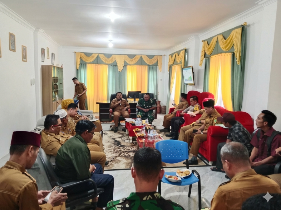 Sinergi Sukseskan Pilpeng 2026, Danramil 05/Rimba Melintang Hadiri Rapat Koordinasi Kecamatan