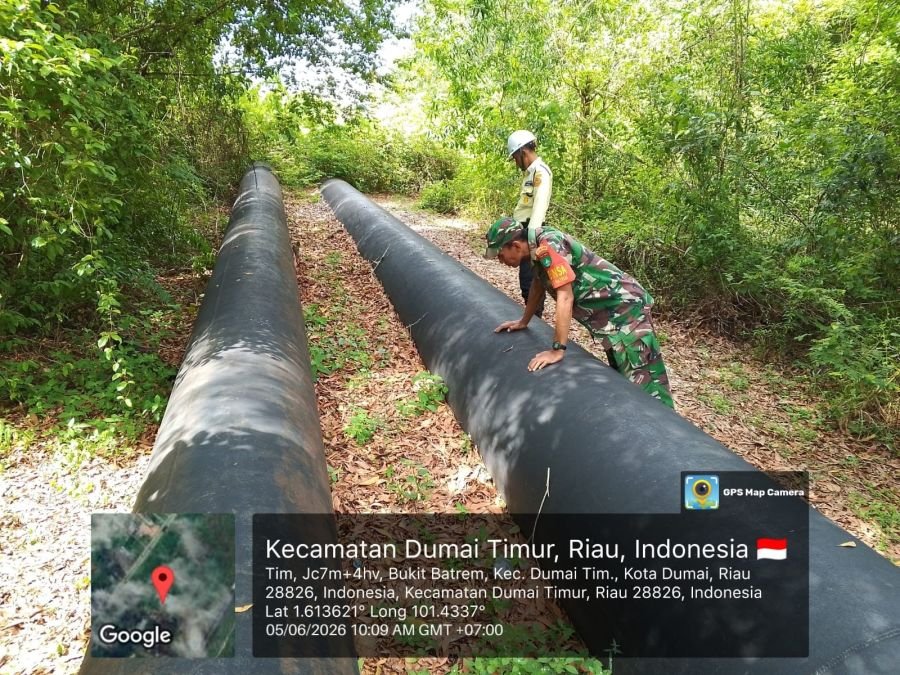 Sinergi TNI AD dan SKK Migas, Koramil 01/Dumai Perkuat Pengamanan Objek Vital Nasional