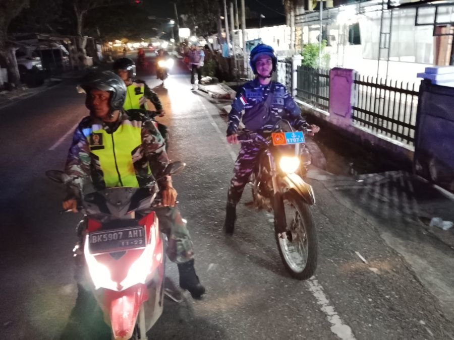 Sinergi TNI-Polri dan Pemerintah Kecamatan Bangko Gelar Patroli Gabungan Guna Jaga Kamtibmas