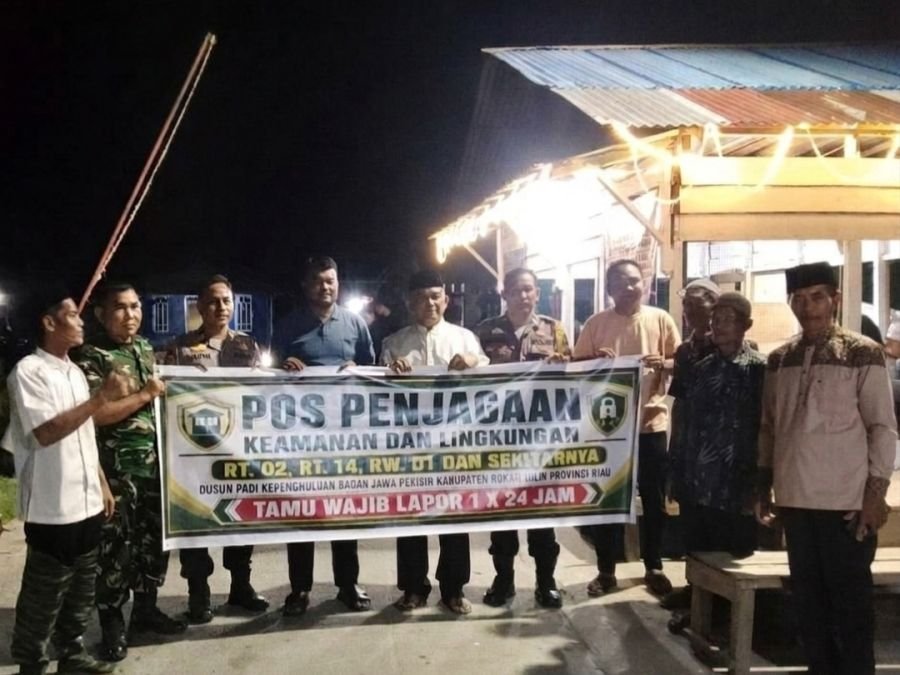 Sinergi TNI-Polri dan Pemerintah Kecamatan, Pos Kamling Dusun Padi Resmi Beroperasi Demi Kamtibmas