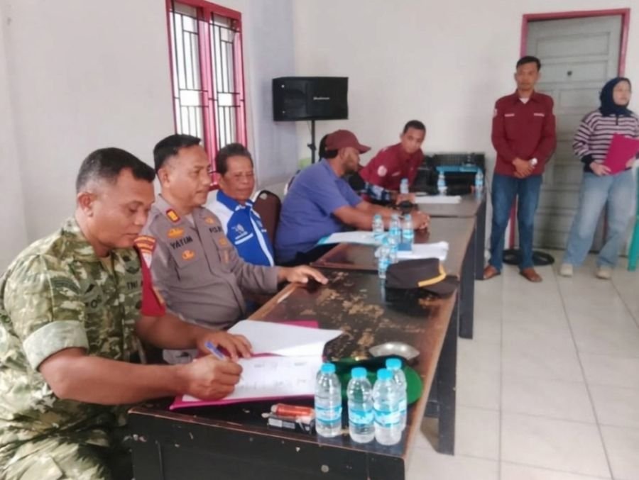 Sinergitas Tanpa Batas, Serka Ponidi Hadiri Deklarasi Damai Pilpeng Tahap 1 di Bagan Jawa