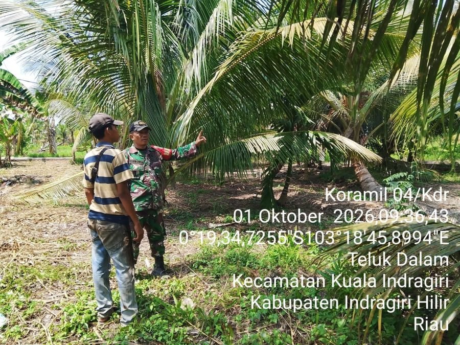 Sosialisasi dan Patroli Tapal Batas di Teluk Dalam, Serda Erwin Savitri Ajak Warga Waspada Karhutla