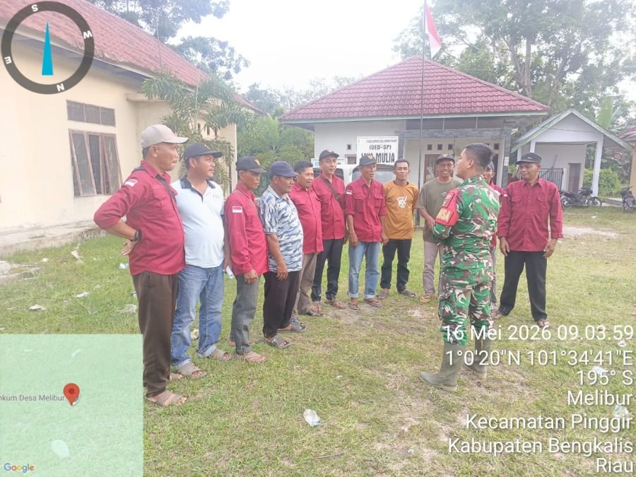 Babinsa Mandau Turun, Nilai Pancasila Ditanamkan Langsung ke Warga