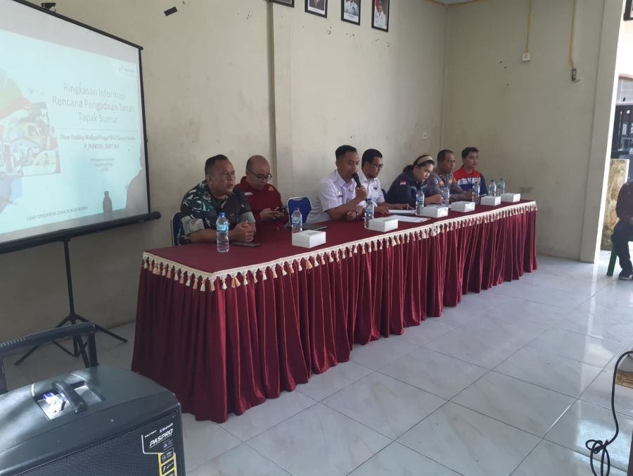 Sosialisasi Pengadaan Tanah Sumur Baru Pungut 26 Dilaksanakan di Desa Tengganau
