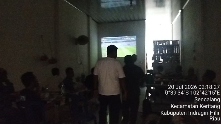 Spanyol Juara Piala Dunia, Warga Binaan Koramil 09/Kemuning Nobar Bareng Babinsa
