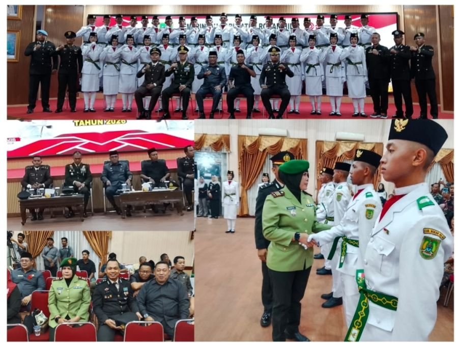 Sukses dan Khidmat, Wadanramil 01/Bangko Hadiri Pengukuhan Paskibraka Rokan Hilir Tahun 2026