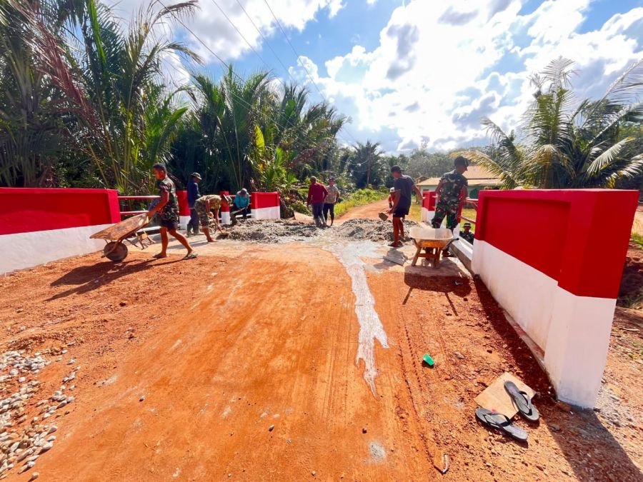 Tahap Pengecoran Lantai
Proyek Jembatan Sungai Mata I Berlanjut, Pengecoran Terus Berjalan