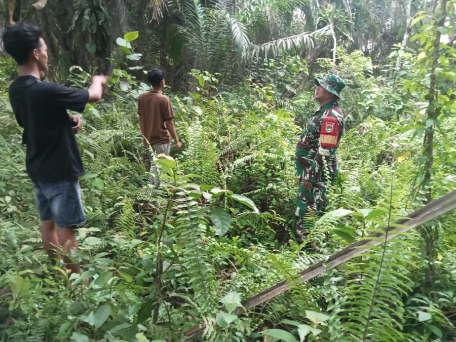 Tak Beri Celah Karhutla, Babinsa dan Warga Perkuat Patroli di Darul Ama