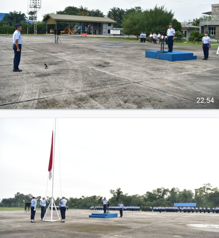 Pimpin Upacara, Kadispers Lanud Roesmin Nurjadin Tekankan Kebersihan, Pembinaan dan Kesiapan Latihan