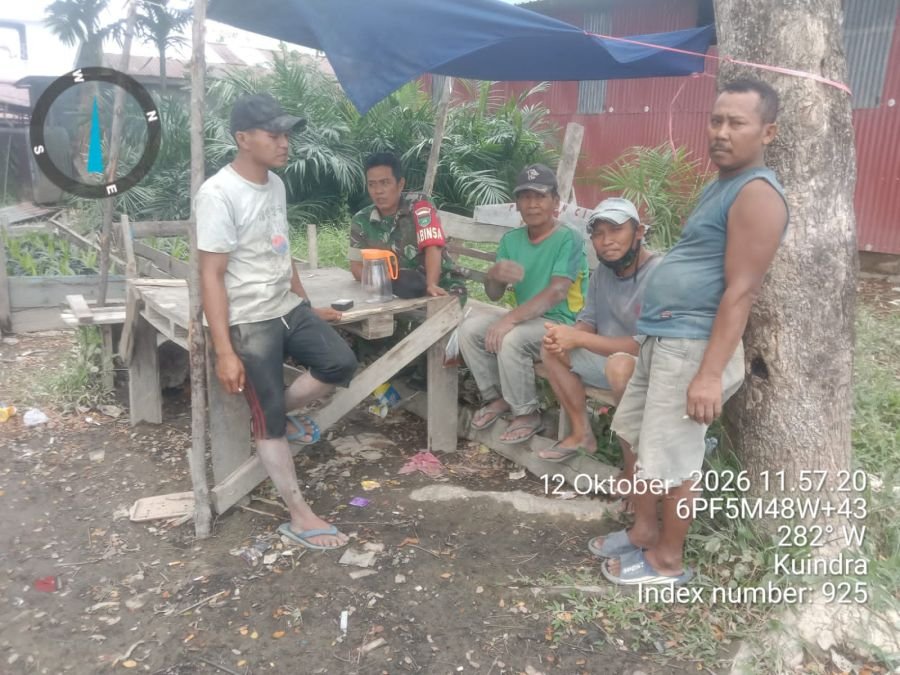 Tidak Kendor Bina Warga, Serka Surachman Rutin Komsos dan Pengawasan SDM di Desa Binaan