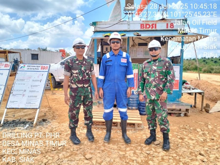 Tiga Lokasi Drilling PHR Minas Dipantau Babinsa, Tak Ada Gangguan Keamanan